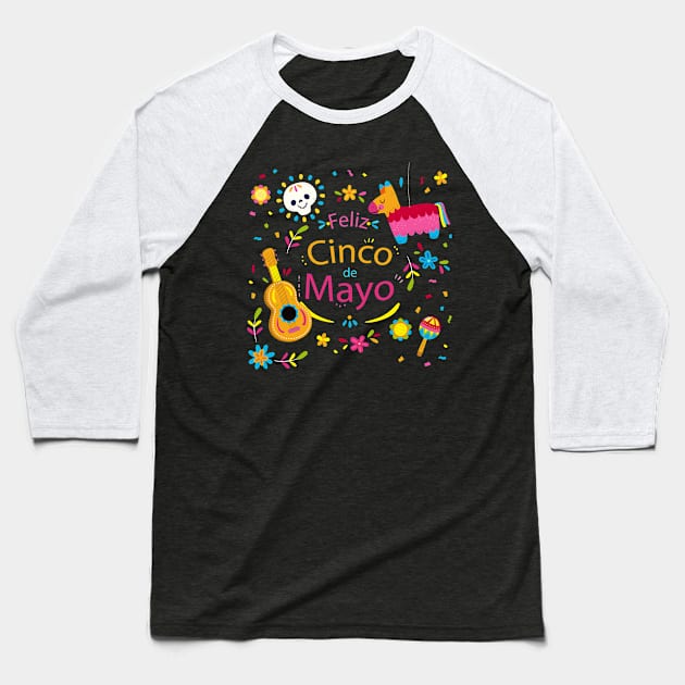 cinco de Baseball T-Shirt by BaderAbuAlsoud